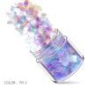 Arte de Uñas Transfronterizo Lentejuelas Corazón de Durazno 24 Colores Lentejuelas Láser Polvo Escarlata Rojo Púrpura Estrellas Pentagonales Lentejuelas con Forma de Mariposa