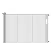 Barrera Protectora Extensible para Mascotas, Puerta para Perros Antiescalada, Valla para Sala de Estar, Cortina Divisoria para el Hogar, Red para Gatos, Gris