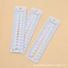 Regla de plástico multifuncional regla para suéter accesorios de tela DIY medidor de agujas regla de medición regla redonda calibre de medición de agujas