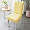 Funda Nueva y Sencilla para Silla, Universal para Todas las Estaciones, Funda para Mesa de Comedor y Taburete, Funda Protectora Integrada para Respaldo, Elástica de Punto