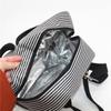 Fabricante de Yiwu Bolso Bandolera Personalizado de Rayas Finas Blancas y Negras Bolsa Isotérmica Oferta Especial de Amazon Bolso Bandolera Bolsa para Mantener Fresco Bolsa de Hielo Engrosada