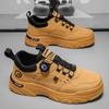 Sapatos Masculinos de Outono 2025 Novos Sapatos de Trabalho Respiráveis Tendência Masculina Versátil Sapatos Brancos Tênis Casuais Masculinos de Solado Grosso
