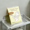 Transfronterizo 10 Piezas Soluble en Agua Desechable Hotel Asiento de Inodoro Venta al por Mayor Viaje Papel Higiénico Asiento de Inodoro Paquete Conveniente