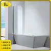 Divisória de Vidro Temperado Simples Retangular para Banheiro Aço Inoxidável 304 Painel de Box para Banho América do Norte Transfronteiriço Exportar Exportar