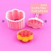 Molde para Pastel de Luna Serie Piscis Molde 3D Festival del Medio Otoño Tamaño Moneda de Piscis Repujado DIY Pastelería para el Té de la Tarde