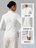 Chaqueta de Yoga Personalizada para Mujer con Cuello Alto Moda Deportiva al Aire Libre Cremallera Dorada Chaqueta con Capucha Transpirable Ropa Exterior para Fitness
