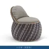 Juego de Sofá Silla de Mimbre para Balcón con Mesa de Café, Sofá de Mimbre para Patio, Juego de Muebles de Sofá para Exteriores de Villa de Alojamiento
