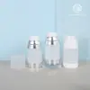 Botella de Loción de Prensa al Vacío Escarchada de 120 ml Botella de Empaque para Protector Solar Limpiador Facial Gran Capacidad Producto para el Cuidado de la Piel Botella de Plástico