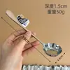 Cuchara Plana de Acero Inoxidable, Cuchara Creativa Engrosada para Uso Comercial, Adecuada para Comer Fideos de Caracol, Comer, Beber Sopa y Mezclar Arroz