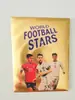 Nueva tarjeta de fútbol Estrella de la Copa del Mundo Copa de Europa Estrella Animación Tarjeta de lámina dorada Juego de mesa competitivo Dibujos animados