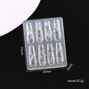 Molde de Silicona para Tallado de Uñas Nuevo Transfronterizo, Molde de Impresión para Árbol de Navidad, Campana, Hombre de Jengibre, Herramienta DIY para Uñas en Relieve