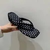 Chuyuji Sandálias de Dedo com Salto Anabela que Aumentam a Altura, Novas Sandálias de Moda para Primavera/Verão para Praia e Férias