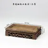 Base de Bonsái de Piedra Falsa Talla Madera de Ala de Pollo Base Rectangular Estatua de Buda Ceremonia del Té Adornos para Acuario Base Sólida de Madera y Piedra