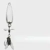 Nuevo modelo anzuelo de mosca hélice señuelo de lance largo micro señuelo cebo artificial mosca de frijol mungo para cabeza de serpiente y pescado blanco micro anzuelo de mosca