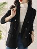 Chaqueta de traje de pana para mujer, primavera y otoño de 2024, nueva chaqueta de traje informal de estilo coreano y británico.