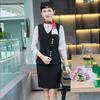 Uniforme de azafata de moda, ropa de trabajo para recepción de hotel, chaleco profesional, ropa de trabajo para capataz de servicio al cliente de restaurante femenino