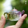 Criativo novo bule régua peso de papel alto valor de cor prática de caligrafia estudo especial quatro tesouros porta-canetas multifuncional cristal