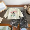 [En Stock] Camiseta para Niños Cy266538 Primavera 2026 Nuevo Estilo Coreano Dibujo Animado Top Impreso para Niños