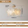 Estilo Creme Moderno Simples Espectro Completo Lustre Sala de Estar Francesa Lâmpada de Luxo Leve Design Quarto Teto Lâmpada Nova