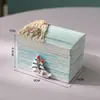 Baú de Tesouro Subaquático Tema Oceano Mini Caixa Cadeira de Praia Estilo Mediterrâneo Enfeites Decorativos Adereços de Fotografia