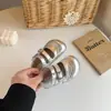 Sapatos de Couro Simples Retrô Novos para Meninas Primavera e Outono Estilo Coreano Bebê Estilo Britânico Sapatos Individuais Sapatos de Princesa para Crianças