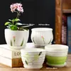 Vaso de flor suculenta cerâmica vaso de árvore velha diâmetro grande liquidação combinação especial cerâmica grossa retangular com prato criativo