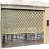 Puerta Enrollable Perforada Eléctrica de Aleación de Aluminio para Tiendas, Garajes, Balcones, Ventilación, Transpirabilidad y Antirrobo