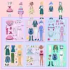 Versão para Crescer da Série Shanhaijing de Adesivos para Vestir, Adesivos Criativos Sem Recorte para Meninas, Adesivos Educacionais para Brinquedos Manuais
