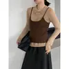 Suéter de punto retro estilo coreano Jiangzuo con cuello Polo + camisola conjunto corto de dos piezas para mujer otoño 6676