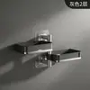 Porta Jabón sin Taladro, Estante de Almacenamiento para Baño, Caja de Jabón Doméstica de Alta Gama Giratoria Montada en la Pared para Inodoro
