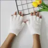 Guantes de Medio Dedo para Mujer al Por Mayor Estudiante Masculino Computadora Terciopelo Terciopelo Coral Grueso Cálidos Sin Dedos Guantes Juveniles