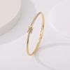 Pulseras Europeas y Americanas Transfronterizas de Cintura Pequeña Que No Se Desvanecen, Pulseras de Anillo Liso de Alta Gama, Pulseras para Hombre y Mujer, Abalorios de Lujo Ligero