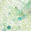 7x 4mm Acrílico Resaltado Transparente Dos Tonos Plano Ábaco Cuenta Espaciador Accesorios Hecho a Mano DIY Cadena Colgante Material para Pulsera
