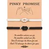 Pulsera Turquesa Blanca y Negra para Parejas con Nudos Concentricos y Trenzado de Hilo Pulsera Turquesa Blanca Esmerilada Pulsera de Nudo Concentrico Turquesa