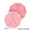 Molde de Silicona para Galletas de Chocolate tipo Waffle de 12 Piezas Cuadrado con Rejilla de Waffle Molde para Pastel Helado Dulces
