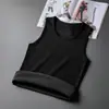 Comércio Exterior Colete Quente Masculino Veludo Plus Espessado Aquecimento Roupa Íntima Outono e Inverno Proteção Contra Frio Roupa de Baixo Colete Top Colete Masculino