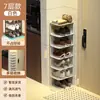 Puerta de Entrada de Casa de Alquiler Zapatero Estilo Estrecho Ahorrador de Espacio Hogar Multicapa Simple Estante Organizador de Almacenamiento de Zapatos