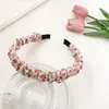 Set de Diademas Nuevas Transfronterizo Diadema Retro Francesa de Perlas Accesorios para el Cabello de Tela Lindos y Dulces para Mujer Venta Directa de Fábrica