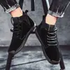 Nuevos Zapatos Casuales de Caña Alta para Hombre para Otoño e Invierno, Zapatos Tipo Calcetín Cálidos de Estilo Británico Retro, Botines para Hombre