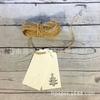 En Stock Amazon Estrella Árbol de Navidad Etiquetas de Papel Kraft 100 Piezas/Set Decoración para Empaque de Regalo Material Ecológico