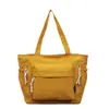 Bolsa tote grande capacidade estilo coreano, perfeita para estudantes usarem na escola ou no trajeto, uma bolsa de mão simples e fashion que pode ser carregada na mão ou usada no ombro