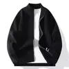 Recomendación de Artículo Popular Moda de Moda Cardigan Grueso de Cuello Alto Tejido Suéter. Ropa exterior de punto de hilo para hombre