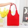 Bolsa de feltro atacado simples conveniente criativa bolsa de feltro bolsa de ombro de feltro presente de casamento bolsa de armazenamento