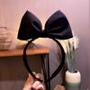 Diadema con lazo rojo y negro, estilo estereoscópico, con estampado de Corea del Sur, lavado de cara medio, popular en Internet, 2021, nuevo estilo coreano para mujer.