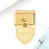 Módulo en Stock DIY Nuevo Colgante Dorado para Jóvenes Pulsera Modular Italiana Gancho Soldado de Acero de Titanio Pulsera Versátil