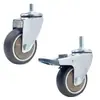 Ruedas Giratorias de TPR Silenciosas en Stock al por Mayor 1 1.5 2 3 pulgadas Muebles Oficina Ruedas Giratorias de Goma Ruedas Resistentes al Desgaste