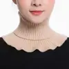 Estilo Novo Outono e Inverno Cachecol Feminino Gola Falsa Protetor de Pescoço para Calor e Proteção contra Frio Gola de Suéter Gola Alta de Tricô Versátil para Mulheres