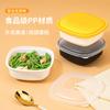 Saizhuo Tigelas Pequenas Embalagem Descartável Caixa Plástica Quadrada para Lanches para Levar Caixa de Almoço para Arroz Caixa de Almoço Aquecível