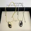 Collar con colgante de gota de agua de ágata negra estilo gélido europeo y americano cadena larga de suéter de lujo ligero de nicho alta gama accesorios