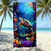 Toalla de Playa de Microfibra Transfronteriza con Logo Personalizado, Absorbente de Agua, Secado Rápido, Toalla de Baño de Terciopelo Doble Cara Estampada, Hecha a Medida para Comercio Exterior